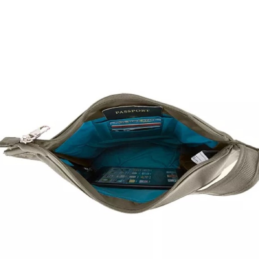 Travelon Anti-theft Classic Crossbody Bucket Bag Nutmeg  Crossbody‎, travel bag - Picture 5 of 15